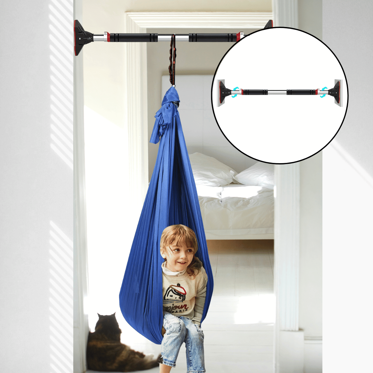 No Screw Adjustable Doorway Bar Sensory Joy