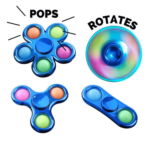 Bubble Pop™ Fidget Spinners | 3-Pack