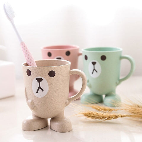 Bear Mug Toothbrush Holder